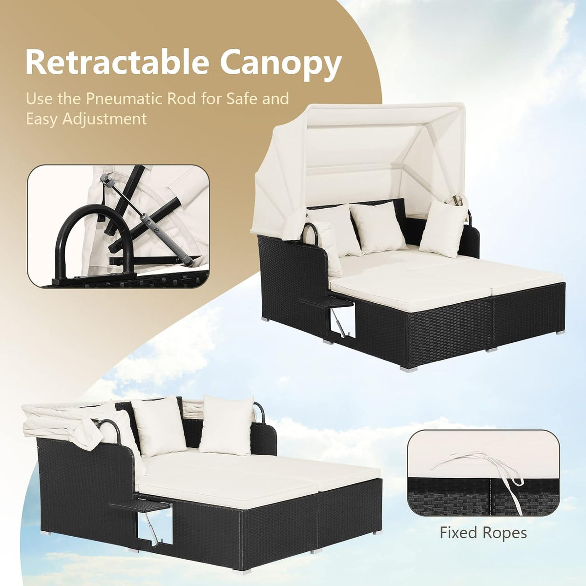 Outdoor Cushioned Daybed