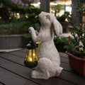 Solar Rabbit Garden Statue