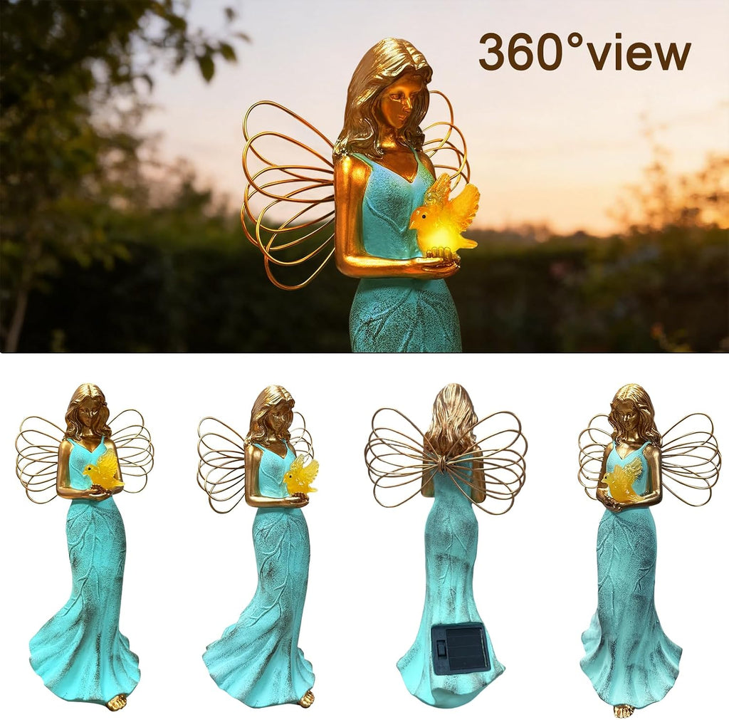 Solar Fairy Resin Statue