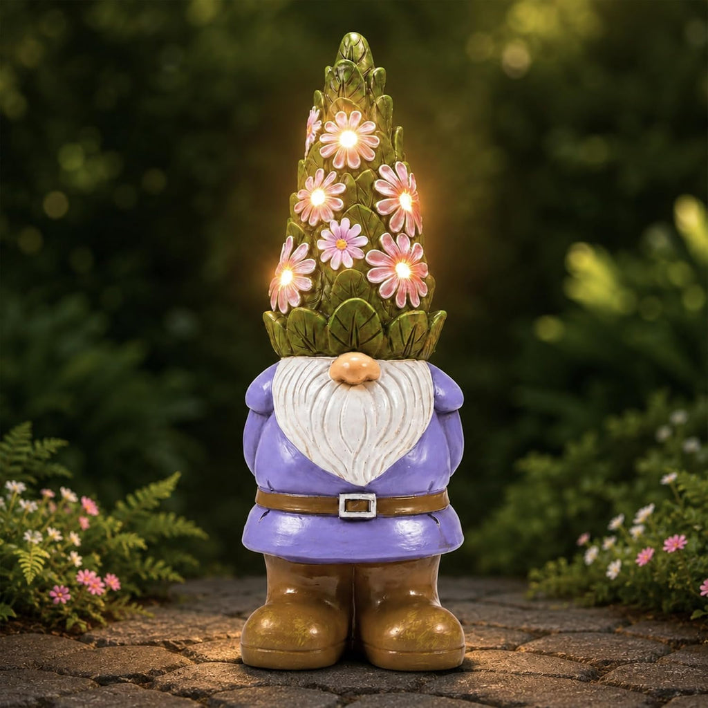 Solar Gnome Garden Statue