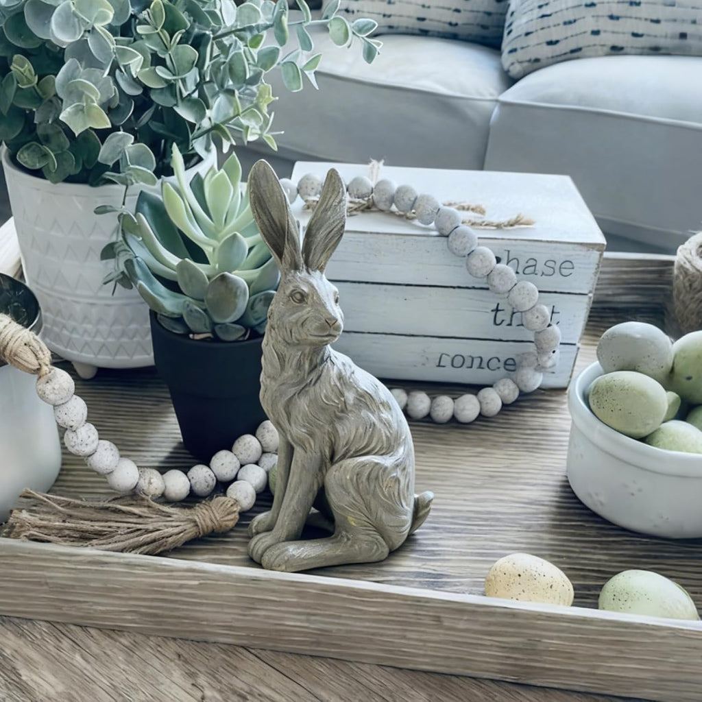 Resin Rabbit Garden Statue