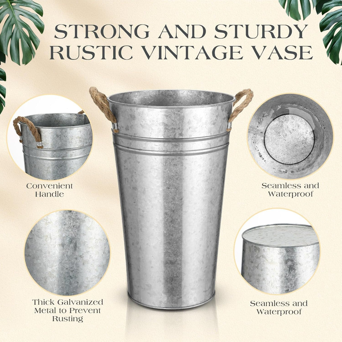 Bulk Galvanized Wedding Buckets