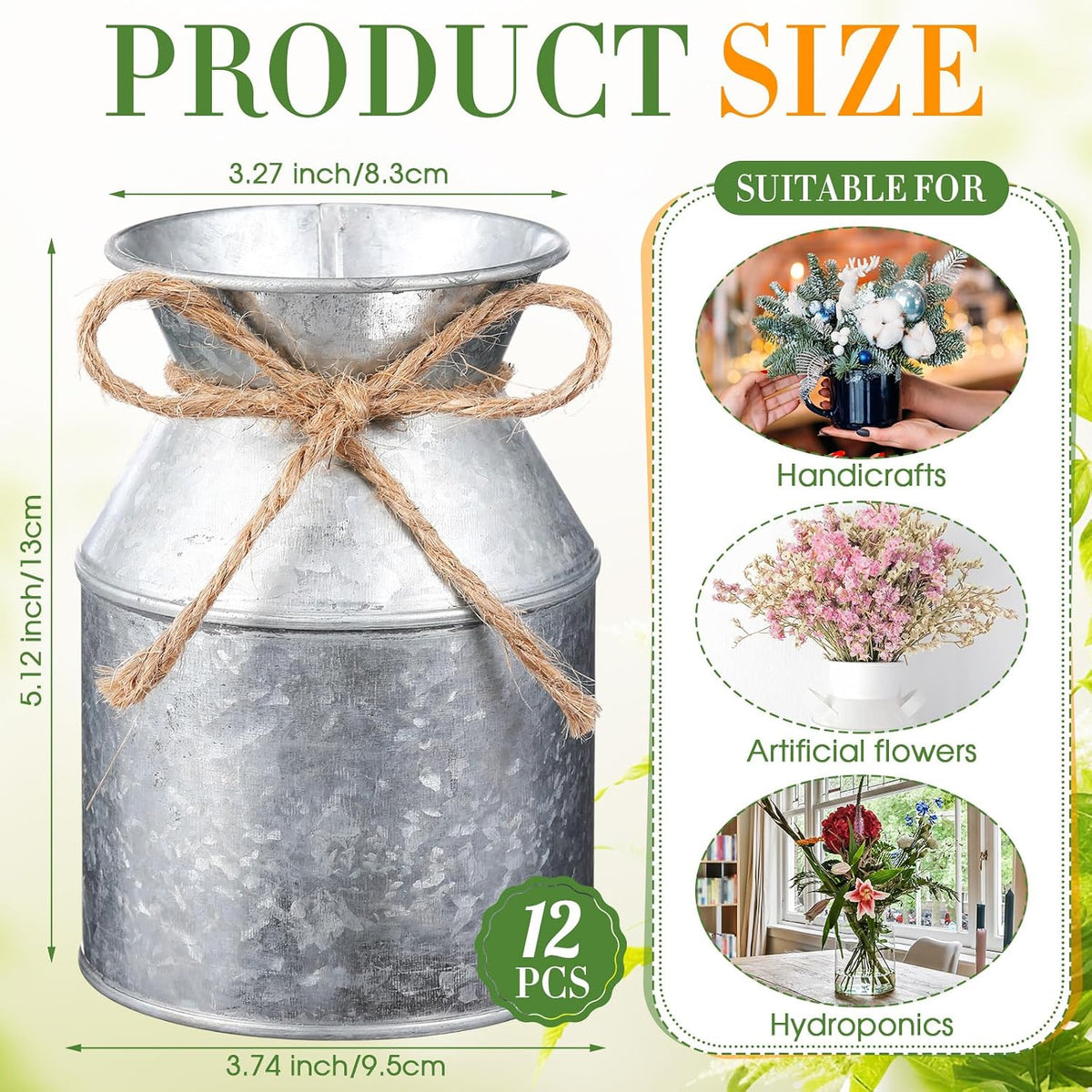 Farmhouse Iron Vase Set