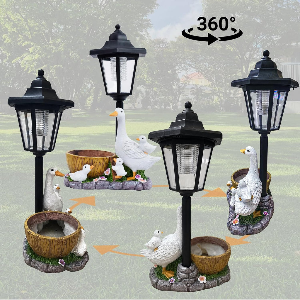 Solar Duck Garden Statue