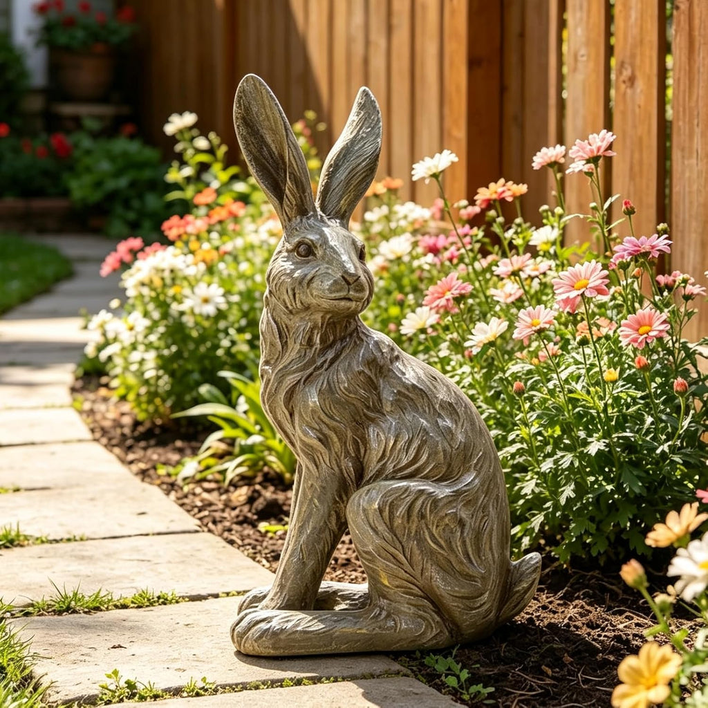 Resin Rabbit Garden Statue