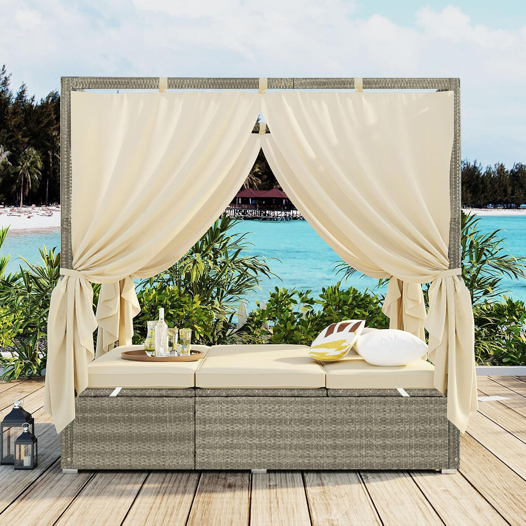 Wicker Patio Daybed