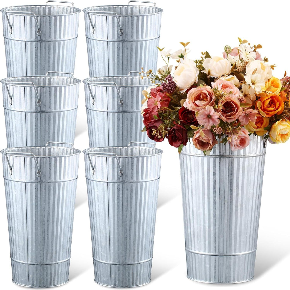 Retro Steel Flower Buckets