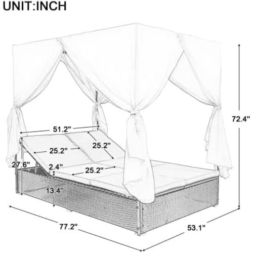 Adjustable Patio Daybed